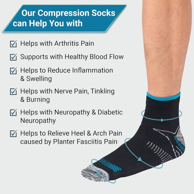 Detalle de 360 RELIEF ankle compression socks