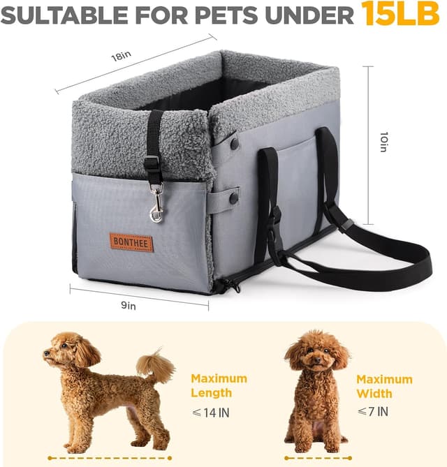 Detalle 2 de Center Console Dog Car Seat 18lbs