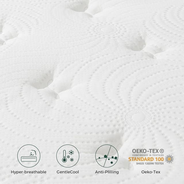 Detalle de Inofia Zoned Hybrid Double Mattress 4ft6