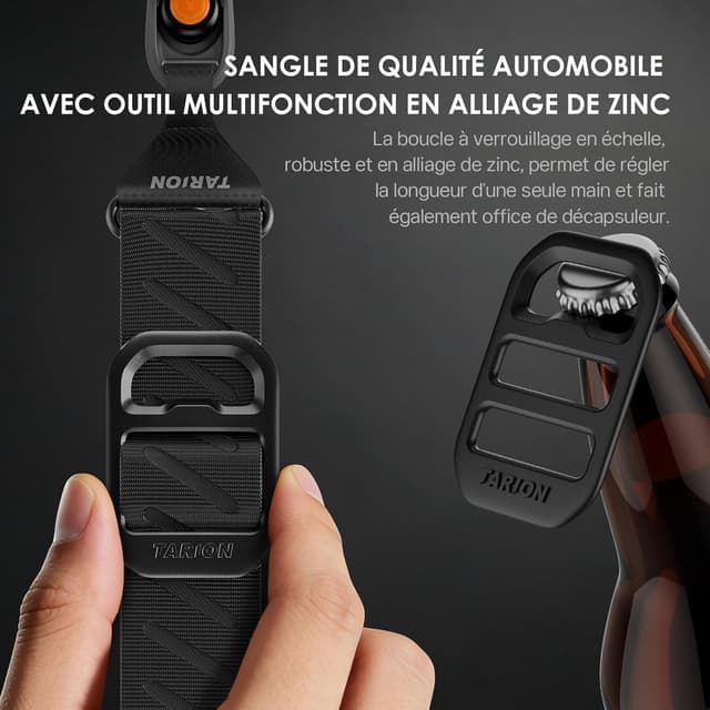 Detalle 2 de TARION Sangle d’appareil photo à attache rapide magnétique (4 aimants, sangle réglable)