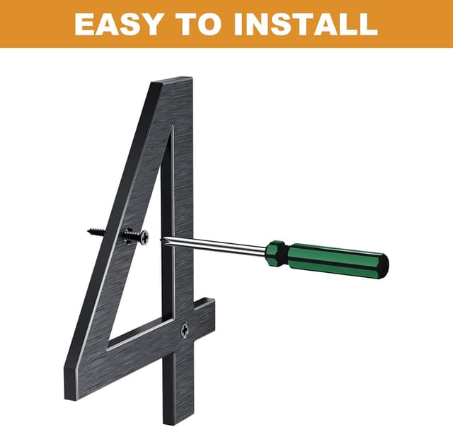 Detalle 1 de Numero civico nero 20 cm Yafimea