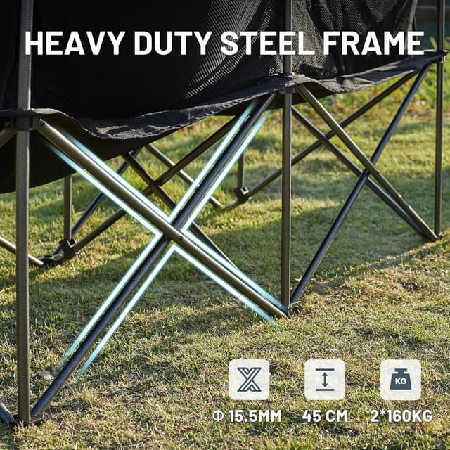 Thumbnail 4 de TIMBER RIDGE Double Camping Chair 320kg