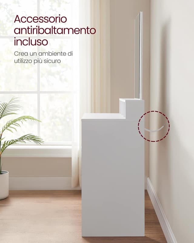 Thumbnail 6 de VASAGLE KAILYN Toeletta con Specchio 1 pezzo