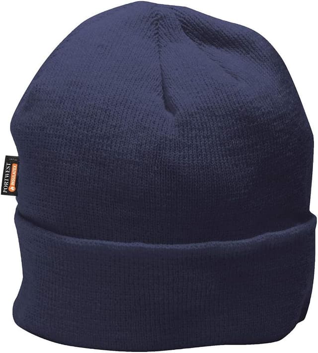 Detalle de Portwest B013NAR cappello isolante Isulatex in maglia impermeabile Blu Navy