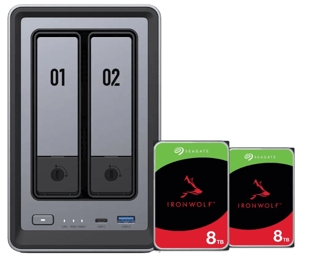 Detalle de UGREEN DXP2800 NASync + 16 TB Speicher