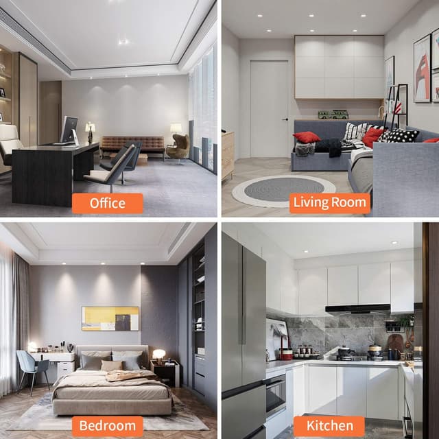 Thumbnail 6 de VTERLY Focos LED 3 Pack 7W Empotrables