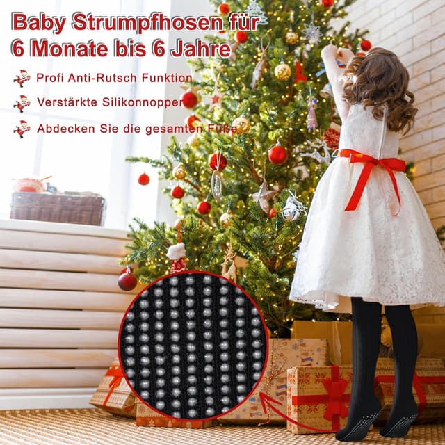 Detalle 2 de GENTABY Baby Strumpfhose Anti-Rutsch 3 Paar