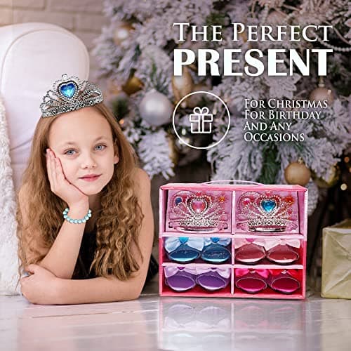 Thumbnail 6 de Zapatos de Princesa para Niñas con Corona y Joyería 👑