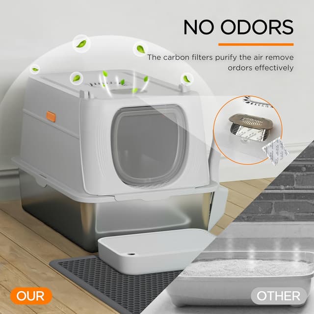 Detalle de Citylifehouse Citylife XL cat litter box 61 x 41 x 39 cm