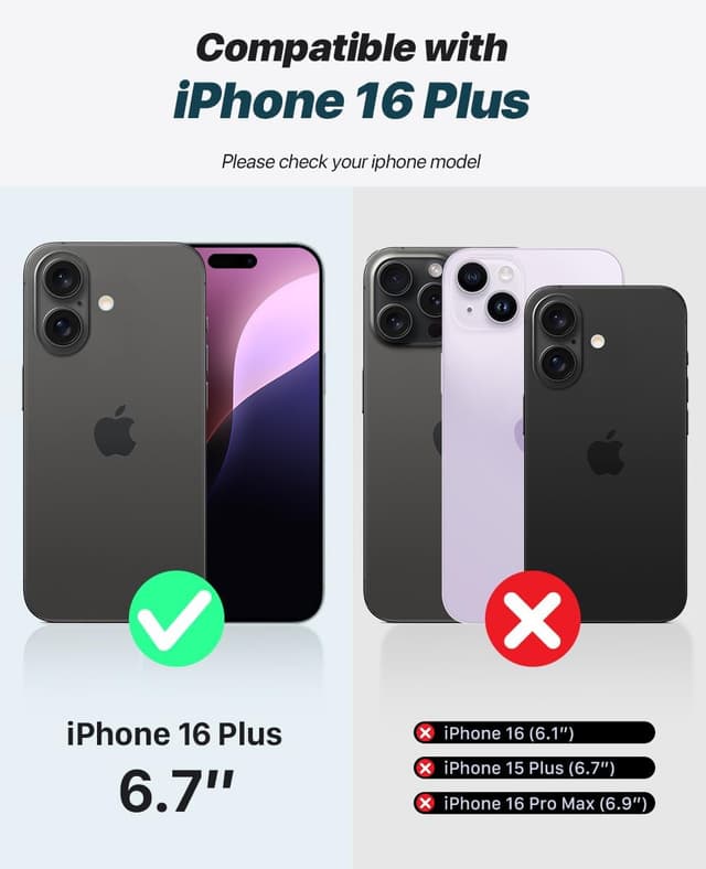 Detalle 2 de OCASE iPhone 16 Plus Hülle (2in1) aus Leder – stoßfest mit abnehmbarer Magnet-Flipbörse, Kartenfach, RFID und Standfunktion