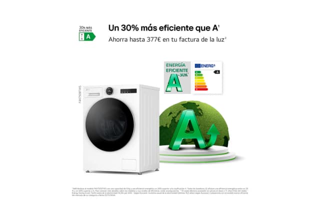 Thumbnail 5 de LG F4X7509TWS Lavadora 9 kg, 1.400 rpm 🤖