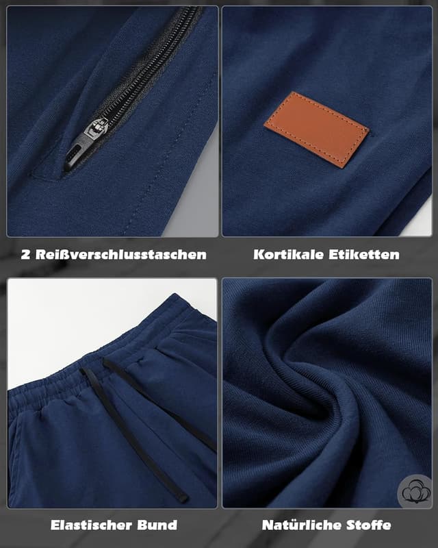 Detalle 2 de HMIYA Jogginghose Herren Baumwolle für Sport