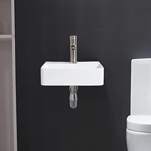 Thumbnail 4 de Ibergrif M41101 Lavabo cerámico rectangular 375×262×105 mm