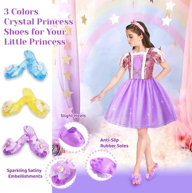 Thumbnail 4 de Meland Princess Dress Up for Girls 3-6