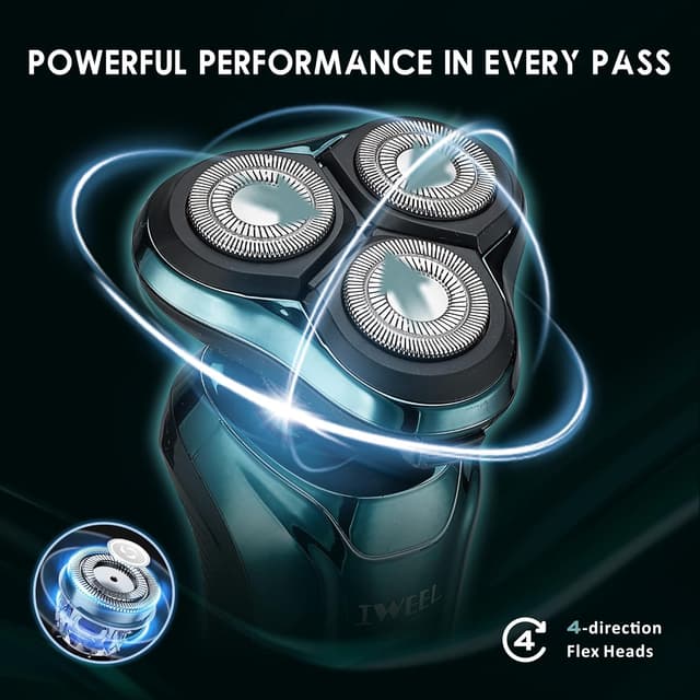Detalle 2 de IWEEL Electric Razor 3 in 1, IPX7