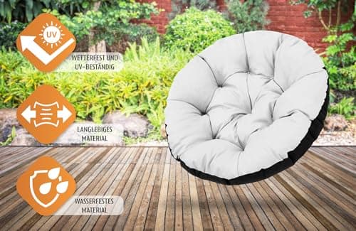 Thumbnail 3 de Cojín Redondo Jardin para Silla Colgante Gris ☀