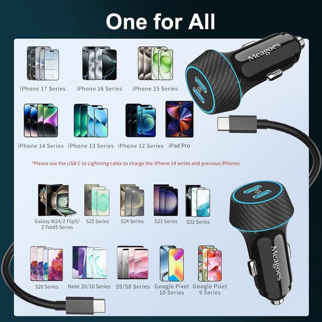 Thumbnail 6 de 90W USB C Car Charger 2-Pack with Dual PD Ports