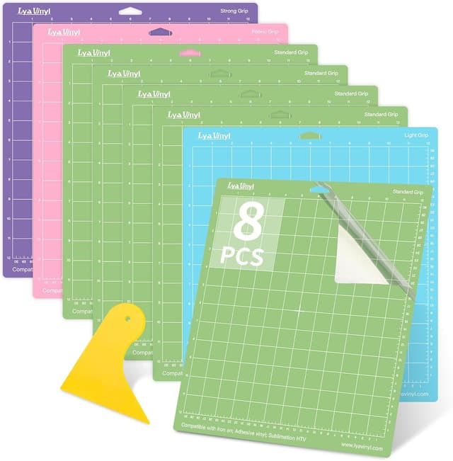Imagen de Cricut Schneidematte Lya Vinyl 8er Set Variety 12x12 📏 en OfertitasTOP
