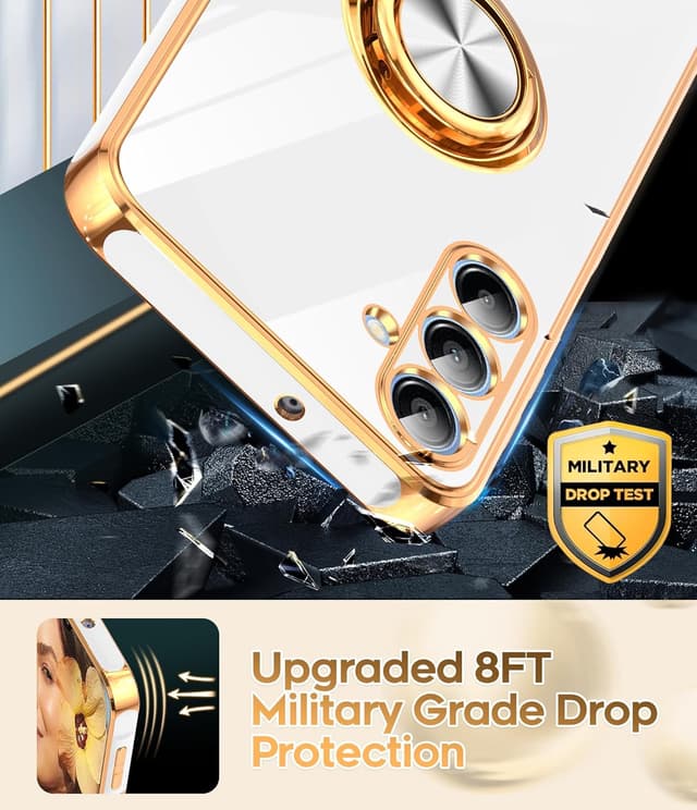 Thumbnail 6 de Galaxy A16 case with ring, 2 screen protectors