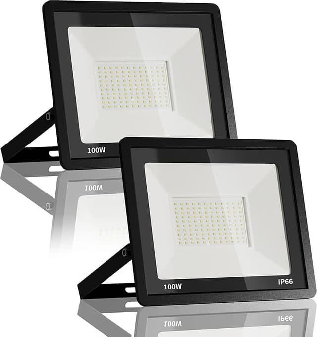 Imagen de JESLED Foco LED Exterior 100W 🌟 IP66, 2 piezas en OfertitasTOP