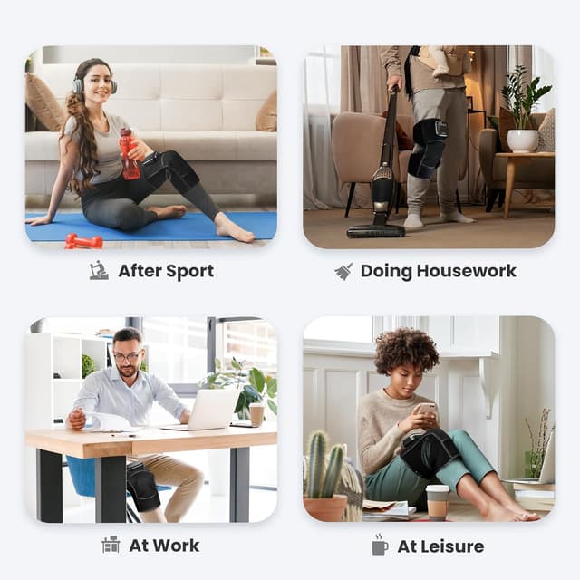 Detalle 2 de COMFIER kabelloses Knie Massagegerät 2500mAh