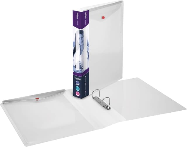 Detalle 2 de Snopake A4 2 D-Ring RingBinder 25mm TripleView Pack of 5