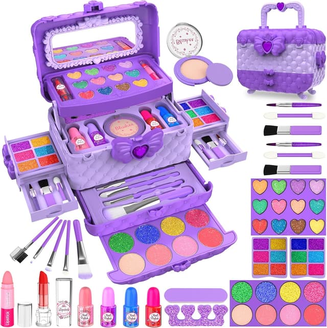Detalle de Kids Makeup Kit 54 Pcs Purple ๐