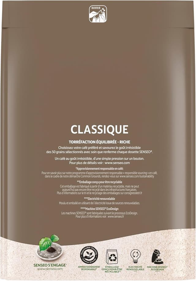 Detalle 2 de Senseo Classique 40 dosettes 277 g pack