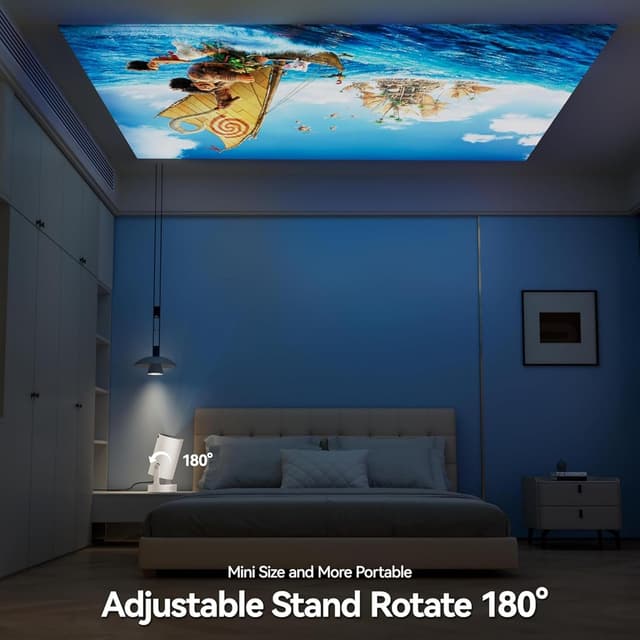 Detalle 1 de Mini projector WiFi 6, Bluetooth, 1080P