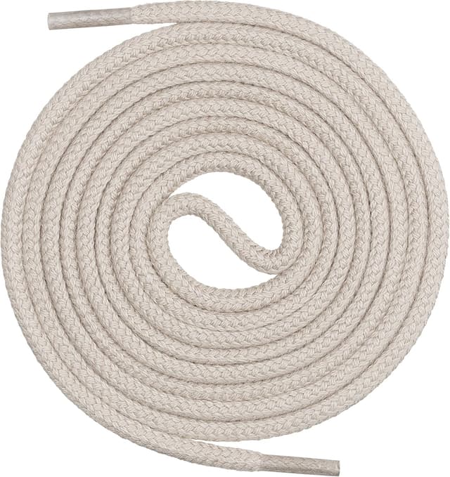 Detalle de Mount Swiss lacets ronds en coton 100% (indéchirables), ø 3 à 4 mm, longueurs 45 à 200 cm