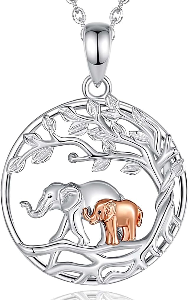 Detalle de INFUSEU Familie Kette 925 Silber Elefant 925