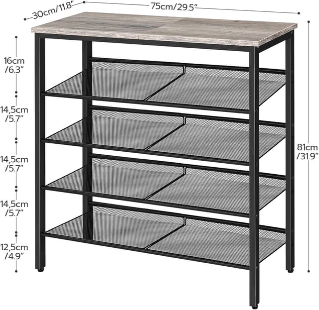 Thumbnail 2 de HOOBRO EBG12XJ01 Schuhregal 81 cm