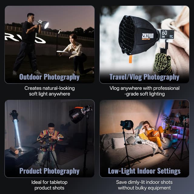 Thumbnail 5 de ZHIYUN Mini Softbox per luce video con ZY Mount 🎥