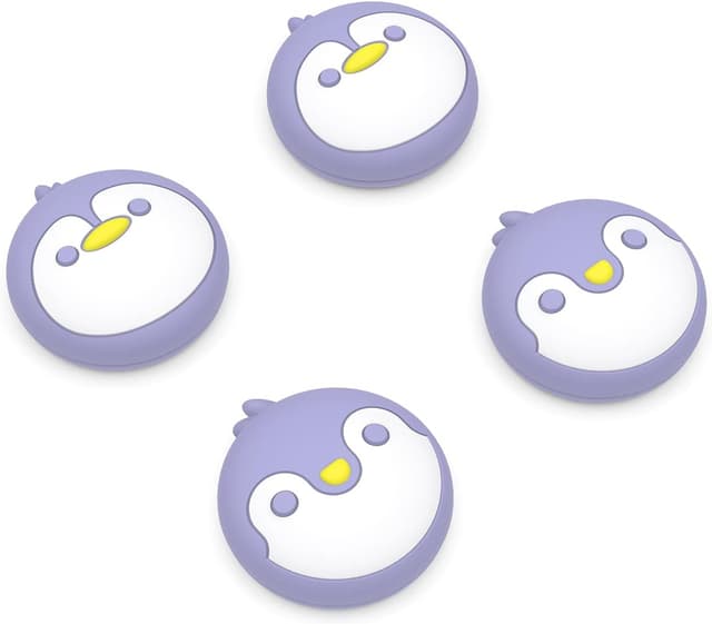 Detalle de PlayVital Penguin thumb grip caps for PS5/PS4, Xbox and Switch controllers