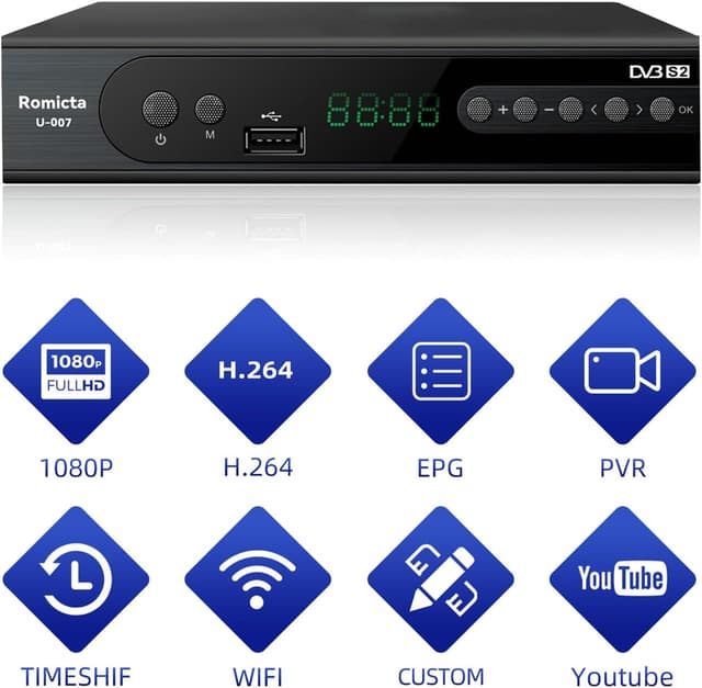 Thumbnail 2 de Romicta HD Receiver 84 Kanäle