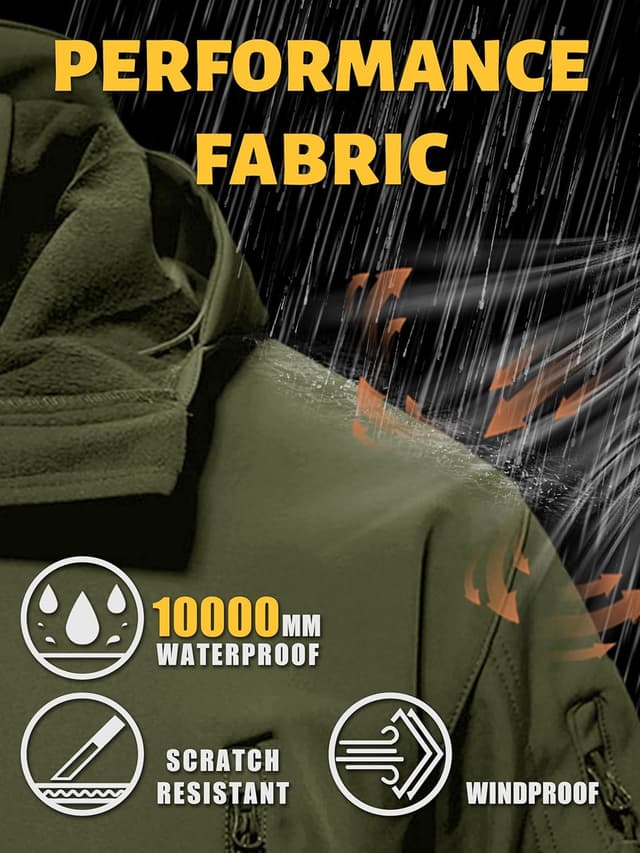 Detalle de TACVASEN Special Ops Softshell Jacket 1️⃣0️⃣0℉