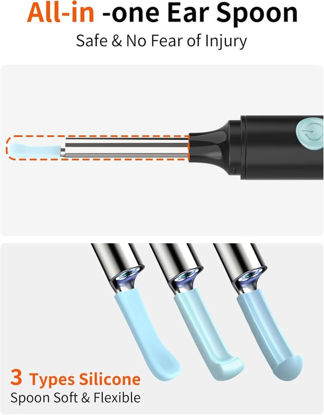 Detalle 2 de Hopefox Otoskop 1080P WiFi Ohrreiniger