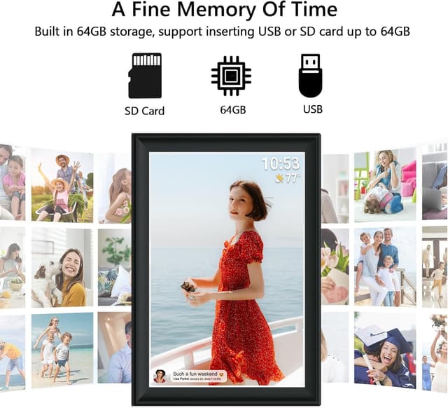 Thumbnail 4 de Frameo Digitaler Bilderrahmen 10,1 Zoll
