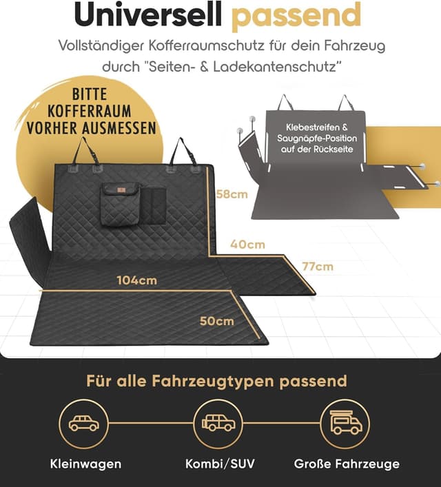 Thumbnail 3 de HELDENWERK Kofferraumschutz Hund universal