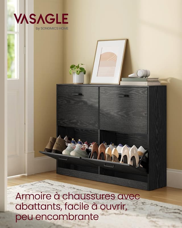 Detalle 2 de VASAGLE LBC035B01 meuble à chaussures