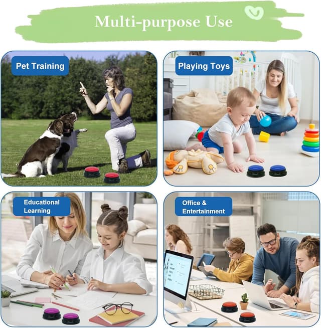 Thumbnail 4 de Gelabur Set of 8 Dog Buttons 30s