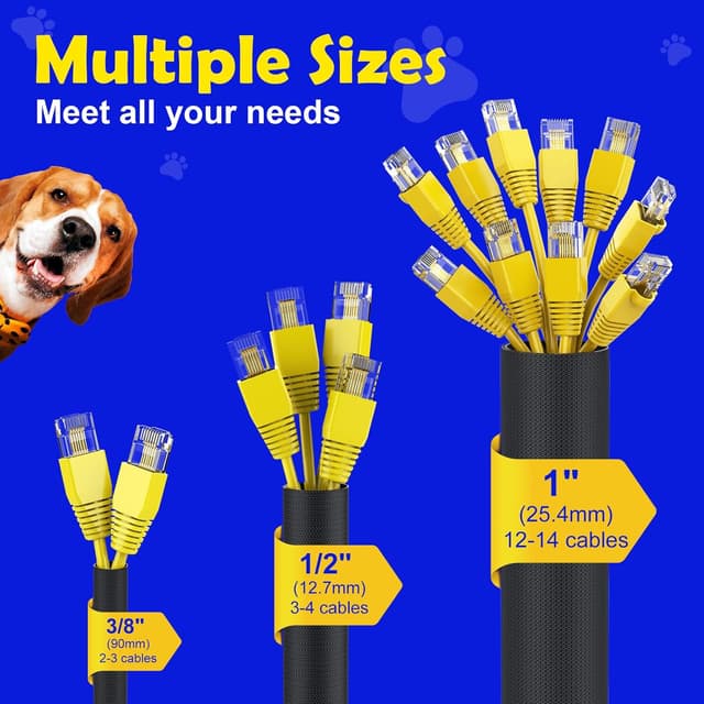 Detalle de REFLYING Kabelschlauch 3 m, 9,5 mm