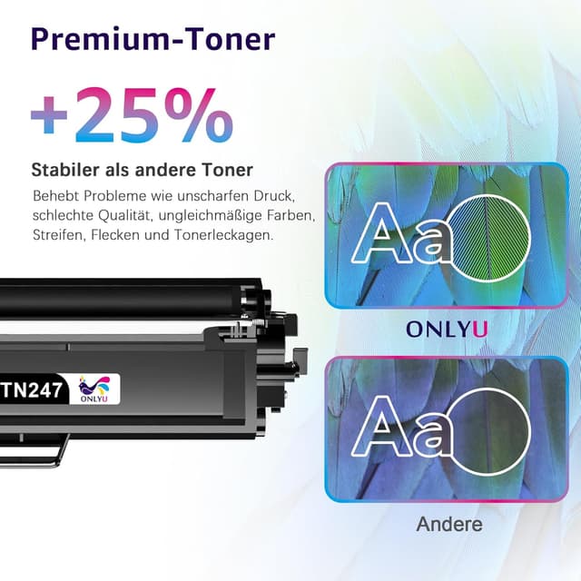Detalle 2 de ONLYU TN-243CMYK Toner für Brother, 5er-Pack