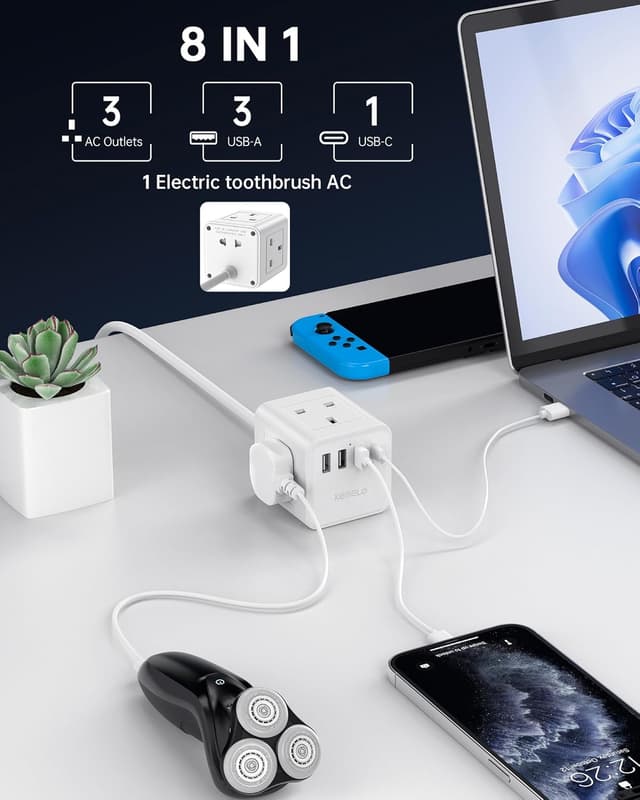 Thumbnail 1 de 3M Cube Extension Lead with USB 3250W