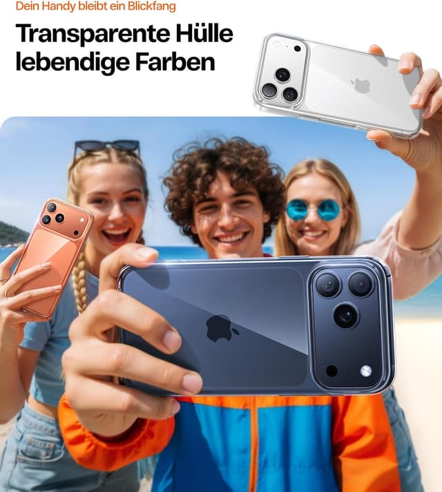 Thumbnail 4 de TORRAS iPhone 17 Pro Hülle Crystal Clear