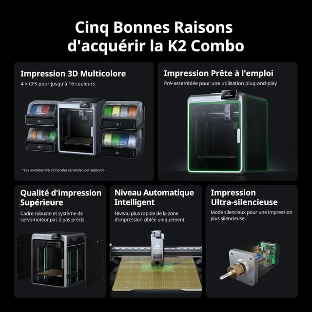 Thumbnail 2 de Creality K2 Combo Imprimante 3D 260 mm