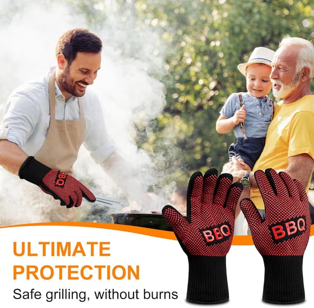 Thumbnail 3 de Flintronic Heat Resistant Oven Gloves 30cm