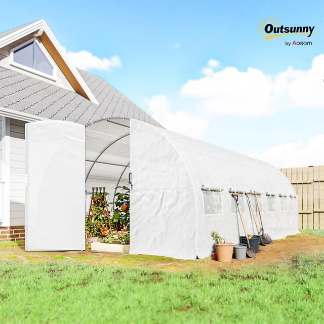 Detalle 2 de Outsunny Invernadero exterior 6x3x2 m