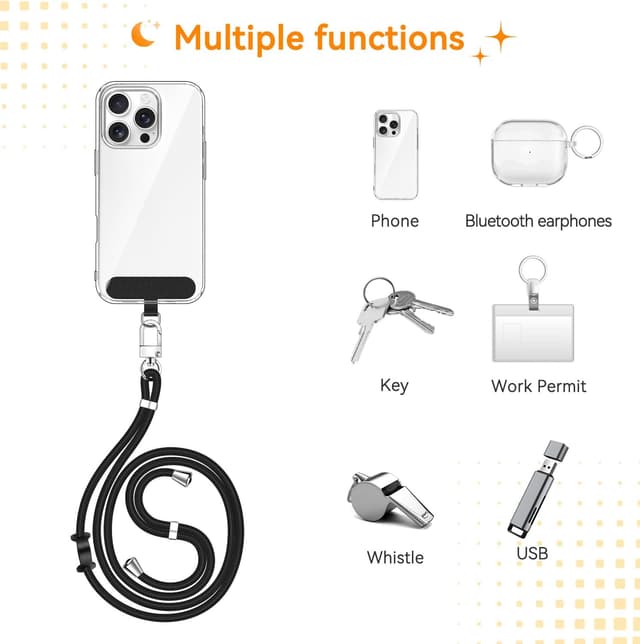 Thumbnail 1 de ivoler Cordon para Movil Universal Negro