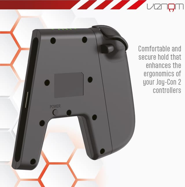 Detalle de Venom Switch 2 Joy-Con Play & Charge grip
